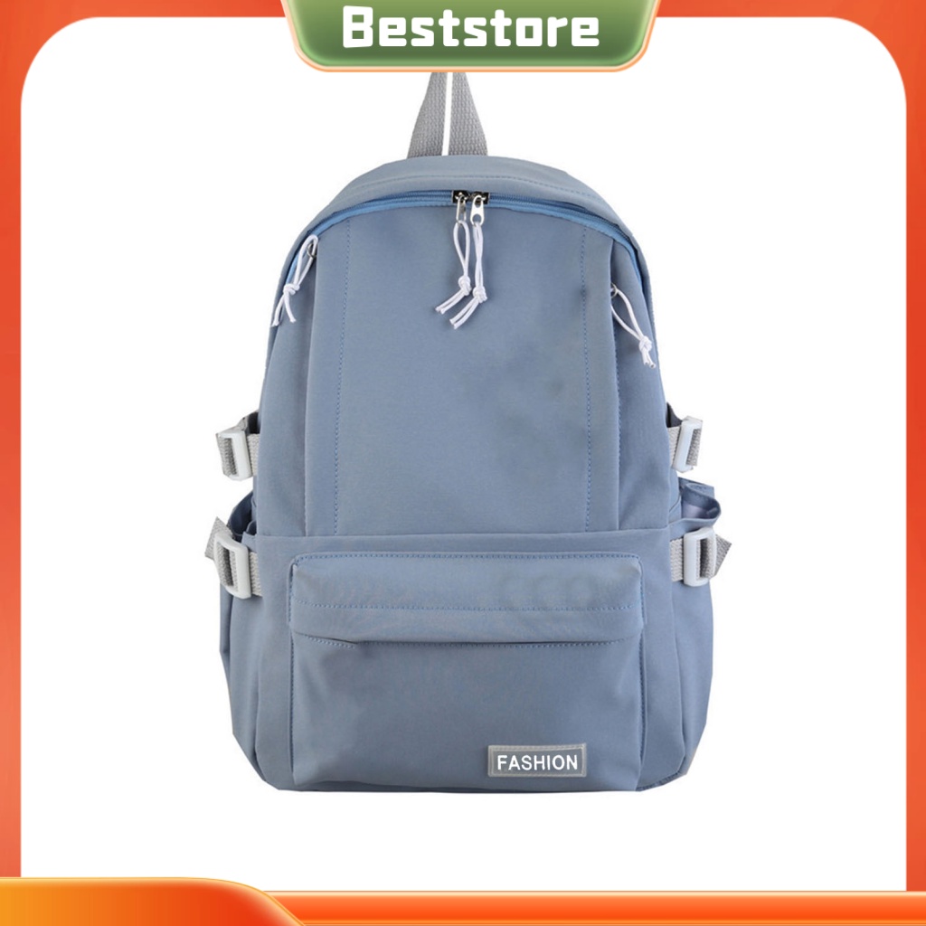 Áo Thun In Chữ beststore Thời Trang Năng Động| Ba Lô Học Sinh Nhiều Màu Sắc Sức Chứa Lớn Có Dây Kéo Dành Cho Nữ