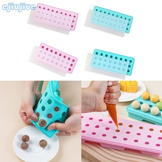 Khay Làm Đá Hình Cầu Bằng silicone Có Nắp Tháo Rời Được