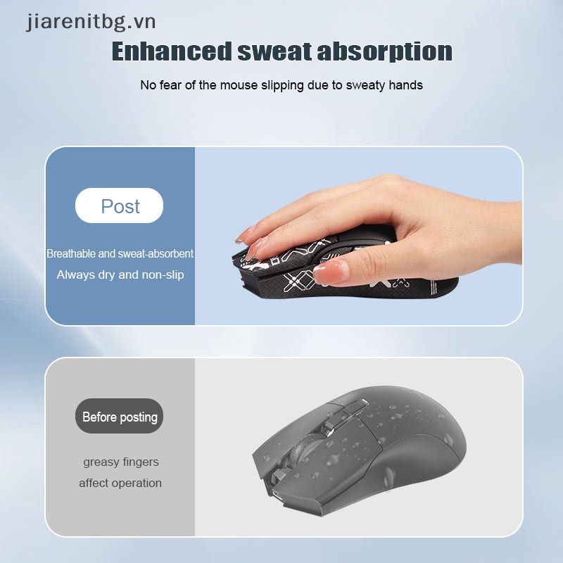 Jj Băng Dán Tay Cầm Chuột Trượt Patin Da Thằn Lằn Chống Mồ Hôi Cho darmoshark n3 vn