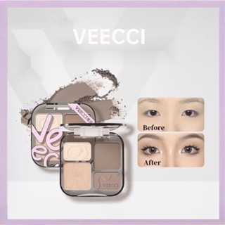 Veecci Bảng Phấn Bắt Sáng Tạo Khối Màu Đất Lì Và Ánh Nhũ Kết Hợp Trang Điểm Lâu Trôi Và Không Nhòe 