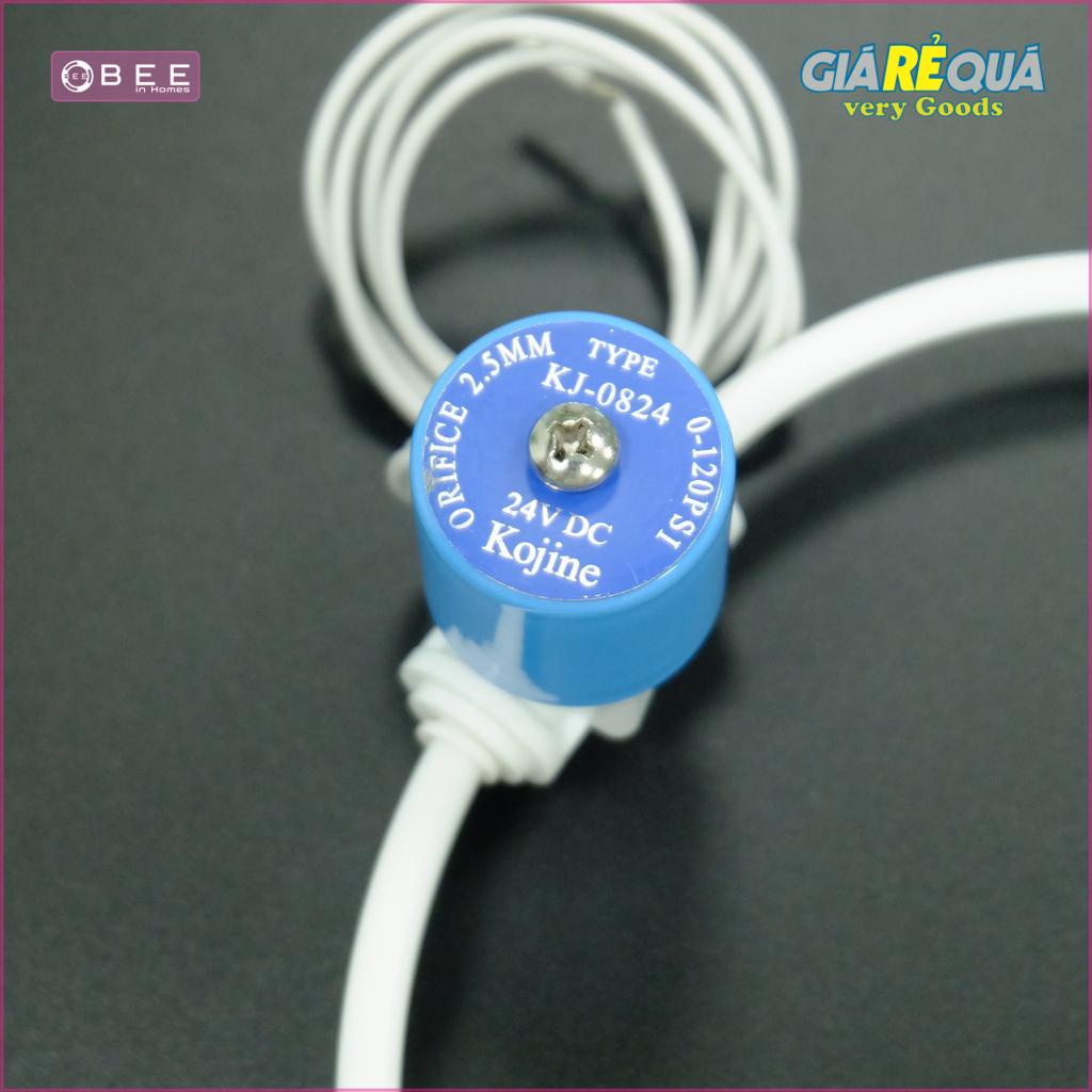 Van điện từ đấu nhanh 24v, vỏ thép, dùng cho máy lọc nước RO gia đình