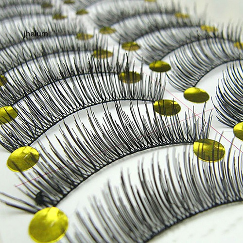 Set 10 Cặp Lông Mi Giả Dài Và Dày Tự Nhiên Màu Đen