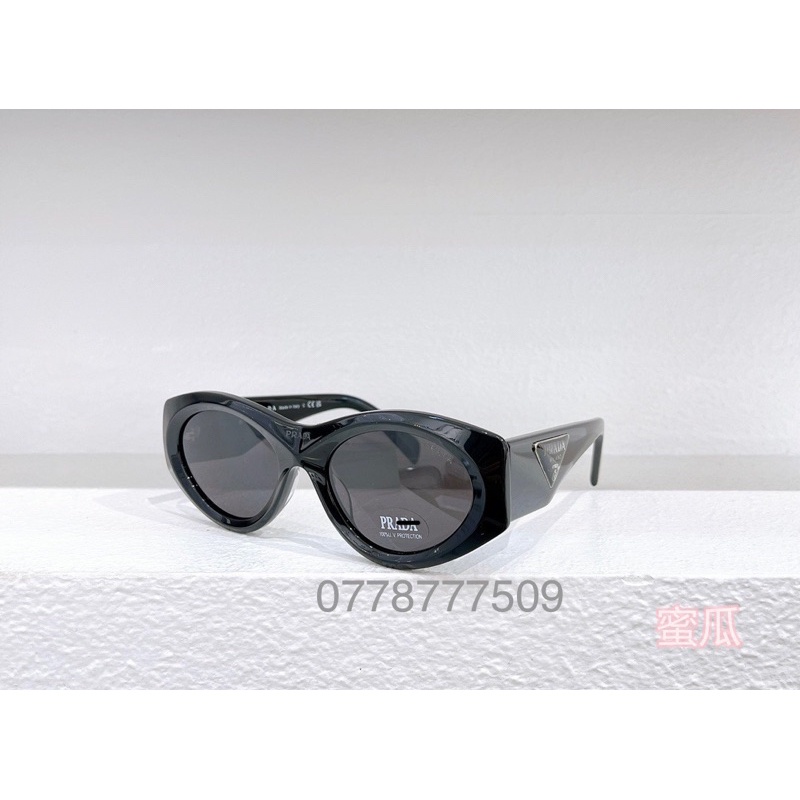 Kính Hiệu Thời Trang Tròn Oval Mèo Hot !prada! Mới 2024