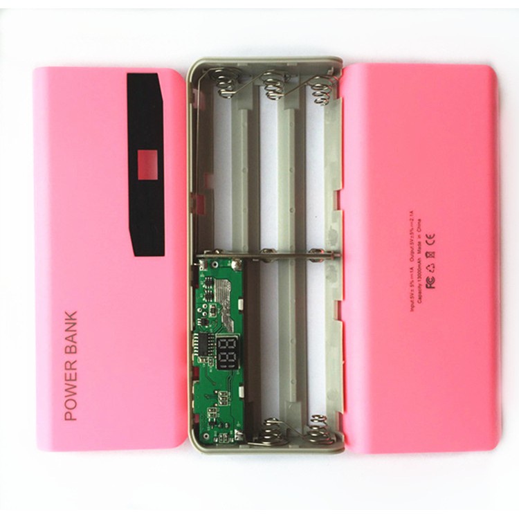 Box sạc dự phòng 5 cells pin có màn hình và đèn báo