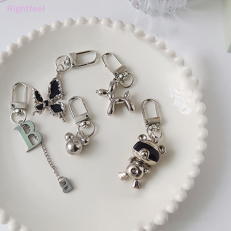 Qfeel Móc Chìa Khóa Hình Chú Chó Và Bong Bóng Cá Tính Vui Nhộn Dùng Làm Quà Tặng Cho Bạn Gái / Bạn Gái Mới