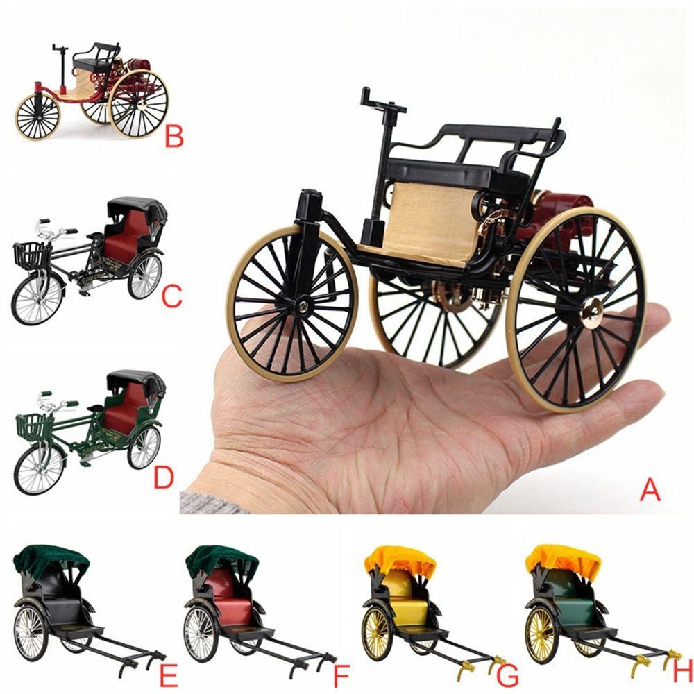 Mmluck Mô Hình Xe Ba Bánh Bằng Hợp Kim Tỉ Lệ 1: 12 Trang Trí Nhà Búp Bê