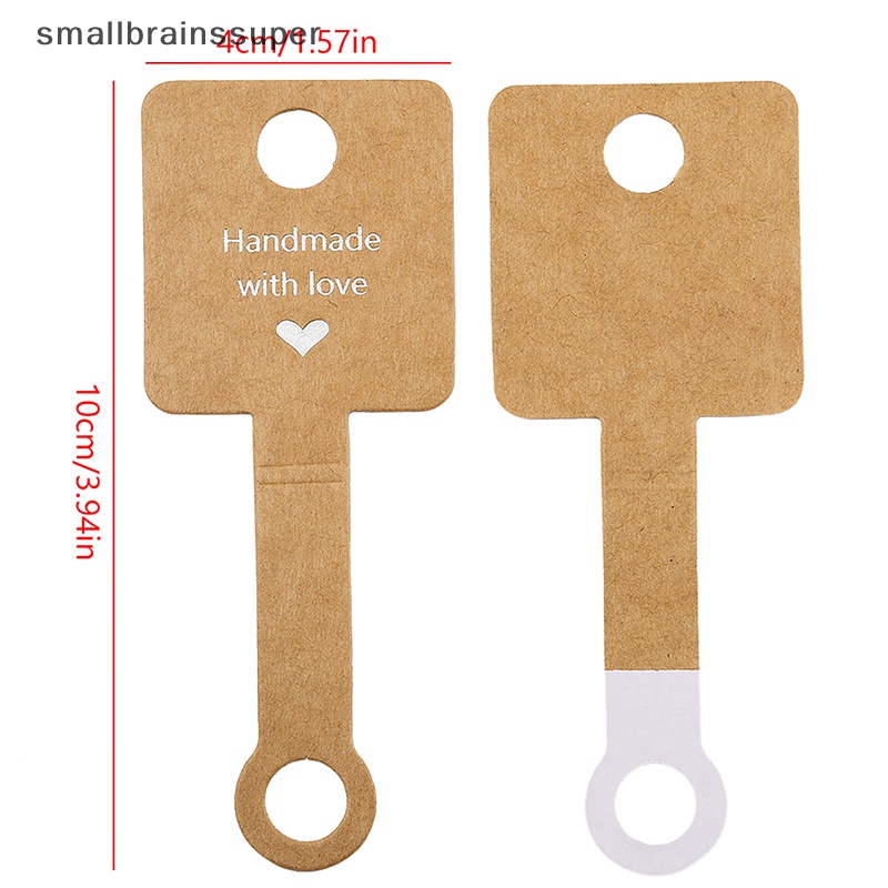 Smallbrainssuper Set 50 Thẻ Trưng Bày Trang Sức Tự Dính 4x10cm