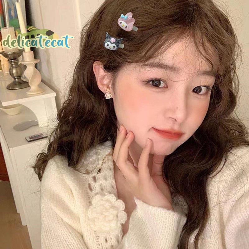 SANRIO Bộ 1 / 5 Kẹp Tóc mini Hoạt Hình Dễ Thương Cho Nữ