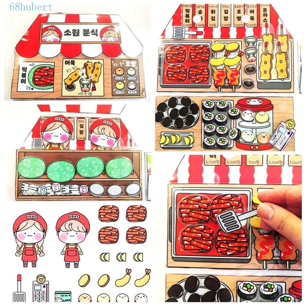 Sách Giấy Dán Trò Chơi Hình Bánh waffle Trung Quốc diy Thủ Công diy