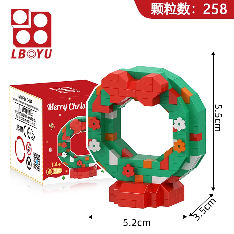 Bộ Đồ Chơi Lắp Ráp Cây Thông Giáng Sinh