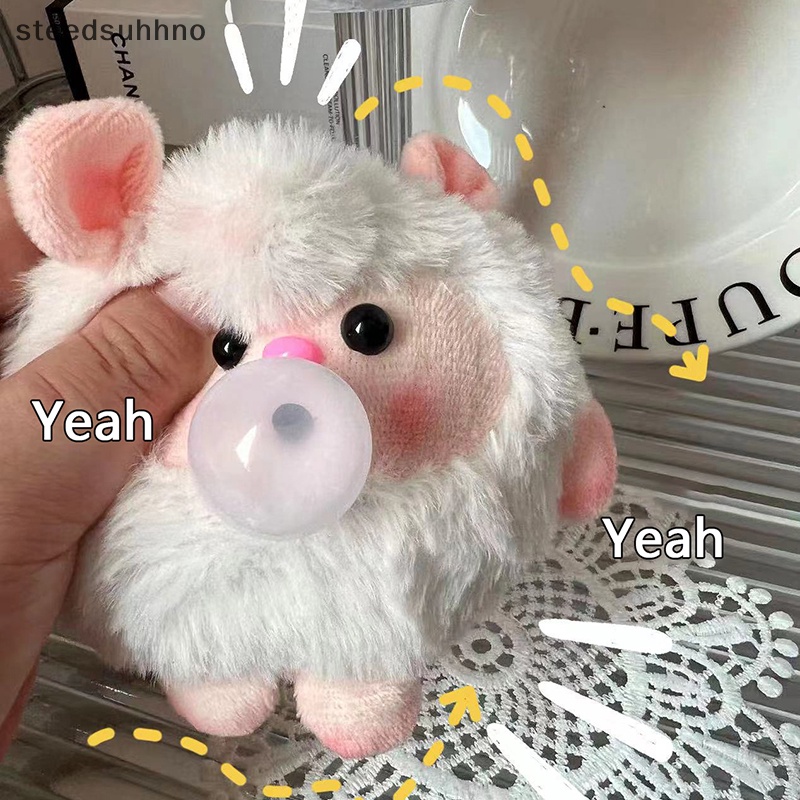 Móc Khóa Hình Cừu Nhồi Bông Dễ Thương hhno