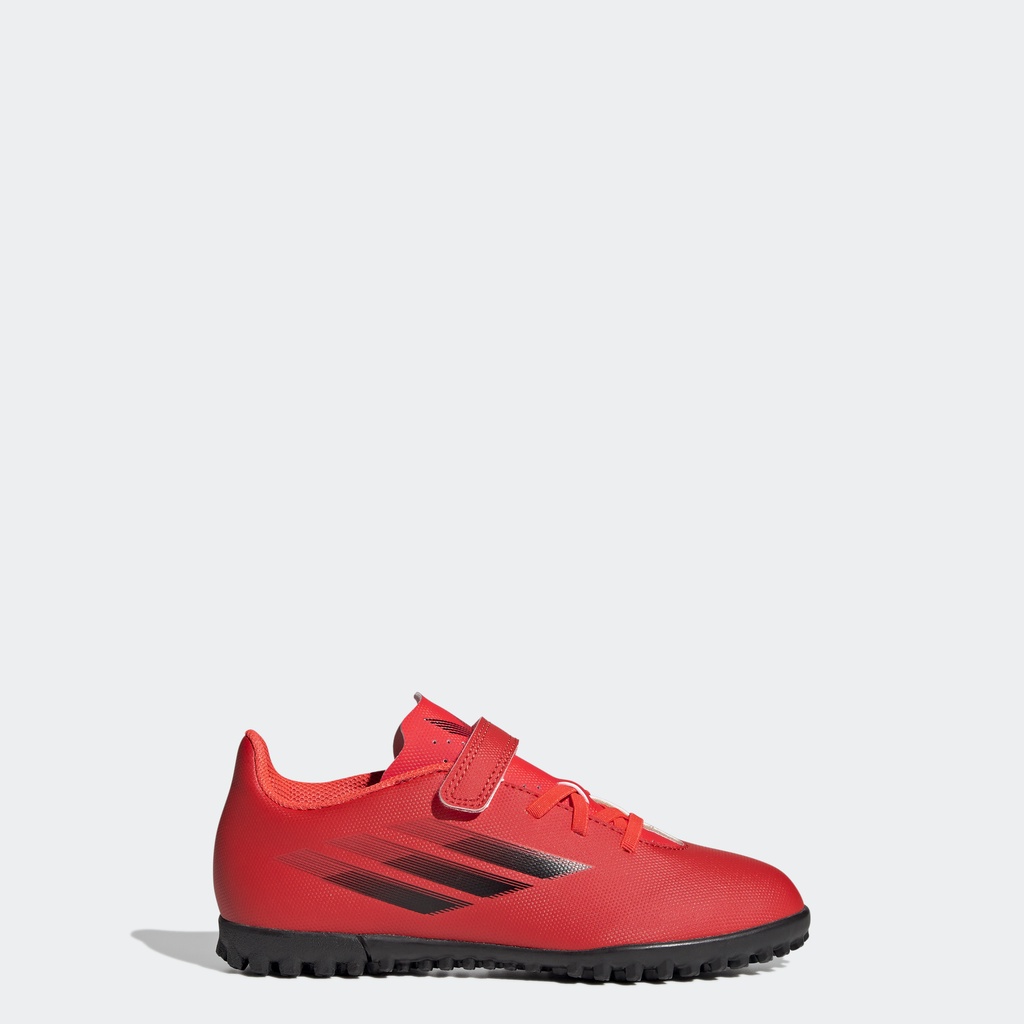 adidas Bóng đá Giày Đá Bóng Sân Cỏ Nhân Tạo Quai Dán X Speedflow.4 Trẻ em Đỏ FY6874