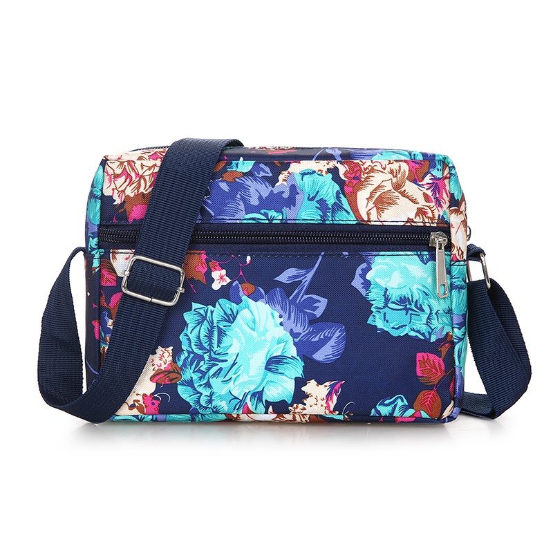 Mới Túi Xách Vải oxford cho mẹ Họa Tiết Hoa Thời Trang Cho Phụ Nữ Trung Niên