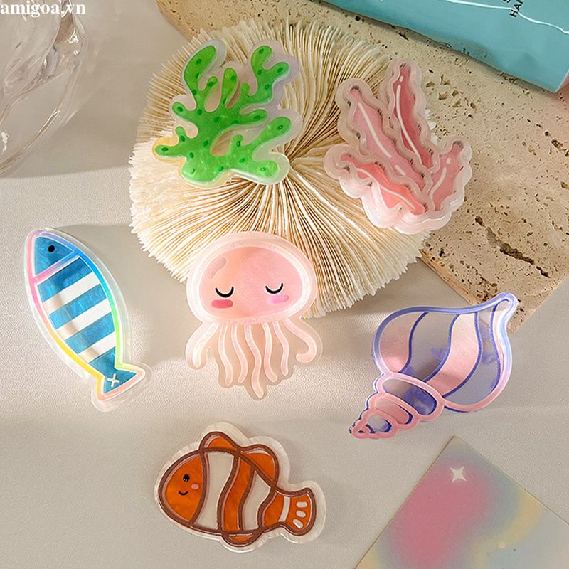 ✨✨Đại Dương! Kẹp Tóc Nữ Hình Sao Biển / Cá Heo Dễ Thương