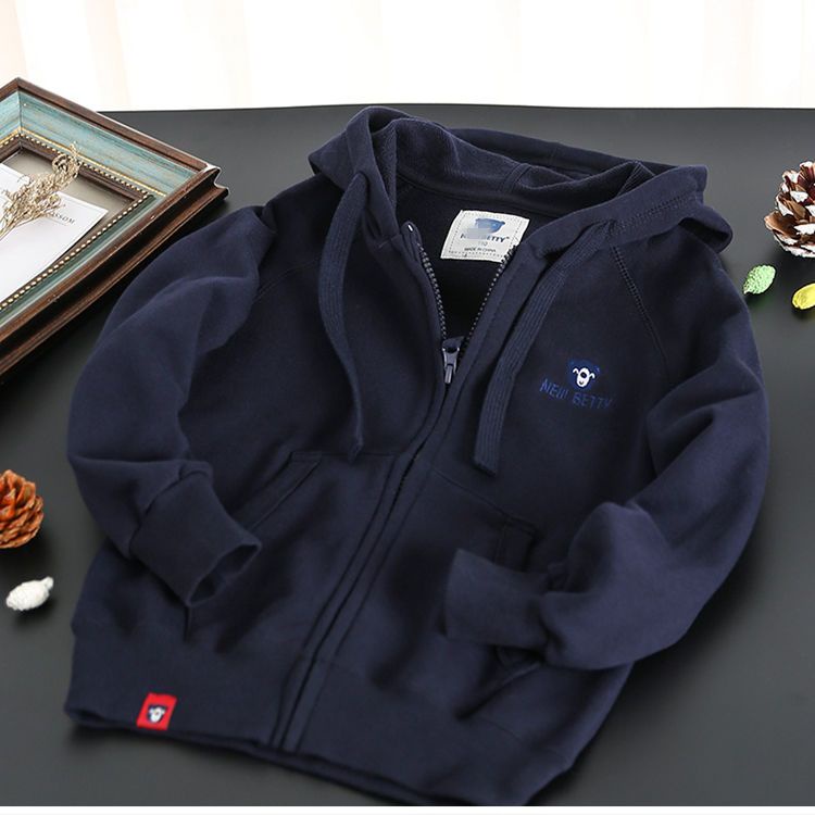 Áo Khoác hoodie Thể Thao Có Khóa Kéo Thời Trang Xuân Thu Cho Bé Trai