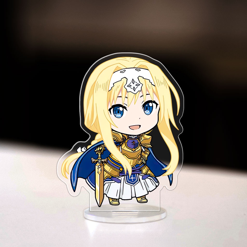 Mô hình đứng Standee Sword Art Online anime manga nhân vật Kirito Yuuki Asuna trang trí decor góc học tập bàn làm việc