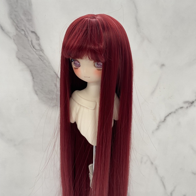 Mới Tóc Giả Dài Thẳng Cho Búp Bê bjd 1 / 3 & 1 / 4 & 1 / 6
