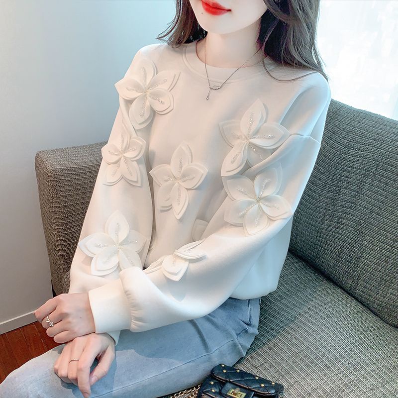 Hàng Mới Về Áo Sweater Tay Dài Dáng Rộng Phong Cách Châu Âu Thời Trang Thu Đông Cho Nữ