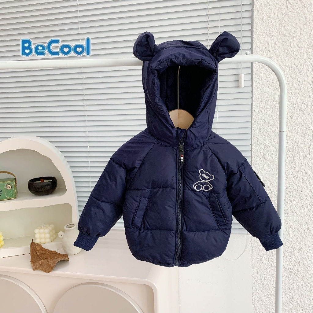 Áo Khoác Cho Bé Trai Bé Gái Thêu Gấu Cho Bé BAOBAOKIDS Cực Ấm Cho Bé Từ 10-26Kg