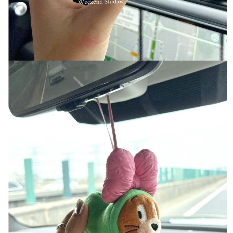 Móc Khóa Hình Mèo Và Chuột Nhồi Bông Đáng Yêu