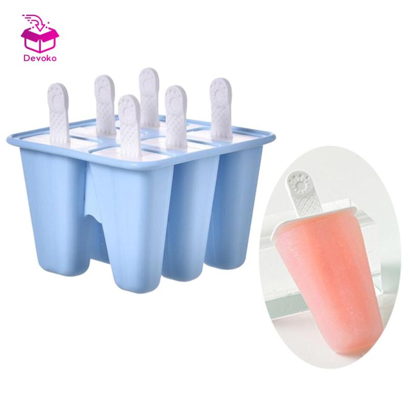 Khuôn Làm Kem Que Bằng silicone diy Có Thể Tái Sử Dụng Cho Trẻ Em
