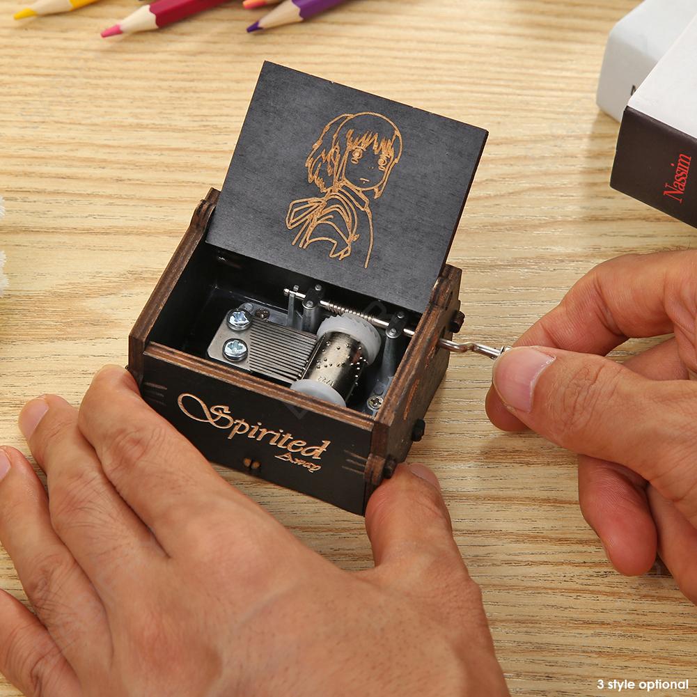 Hộp Nhạc Cầm Tay Bằng Gỗ Tinh Tế vintage Làm Quà Tặng Cho Bé