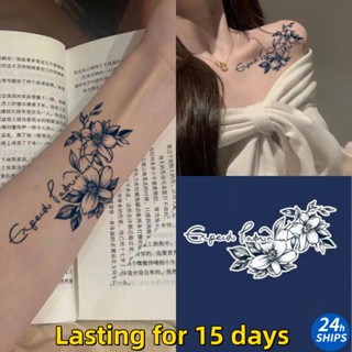 Hình Xăm Dán Tạm Thời Chống Nước Trong Vòng 15 Ngày Hình Hoa Và Chữ Cái
