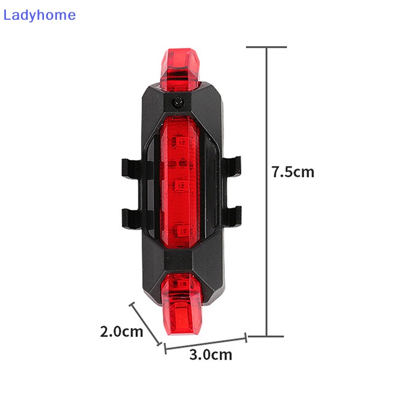 Đèn led Cảnh Báo An Toàn Gắn Đuôi Xe Đạp Sạc usb Chống Nước Cho Nữ vn