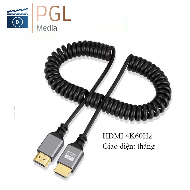 Dây HDMI 4K60Hz chuẩn A-A dạng lò xo