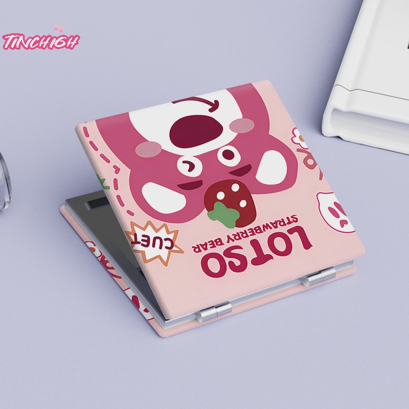 Gương Trang Điểm Gấp Gọn Cầm Tay Hình Gấu / Dâu Tây Dễ Thương Nhỏ Gọn Dành Cho Nữ Sinh