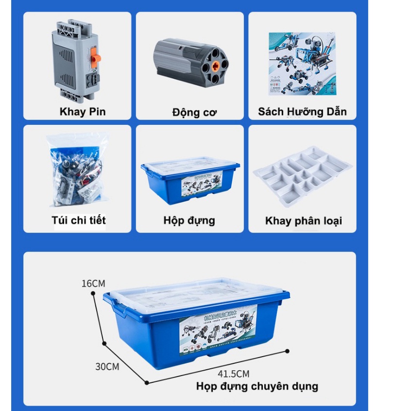 Đồ chơi lắp ráp kĩ sư cơ khí 9686 Có sách In màu full thùng Chuẩn format Đan Mạch 396PCS dòng education có bảo hành