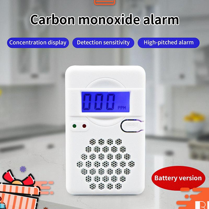 Co gas Cảm Ứng Âm Thanh Đèn Cảnh Báo Rò Rỉ Chạy Pin Cho Nhà