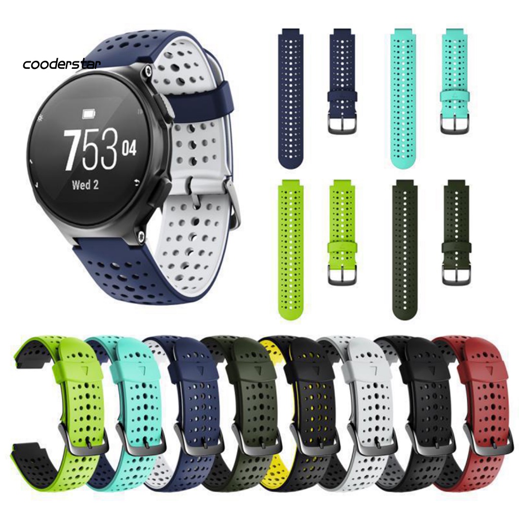 Dây Đeo Silicon Hai Màu Cho Đồng Hồ Thông Minh garmin forerunner 235 / 220 / 230 / 620 / 630 / 735