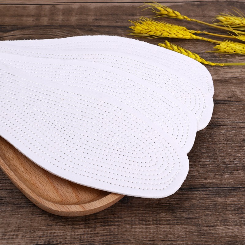 1 Cặp Đế Lót Giày Thể Thao Khử Mùi Thấm Hút Mồ Hôi Màu Trắng