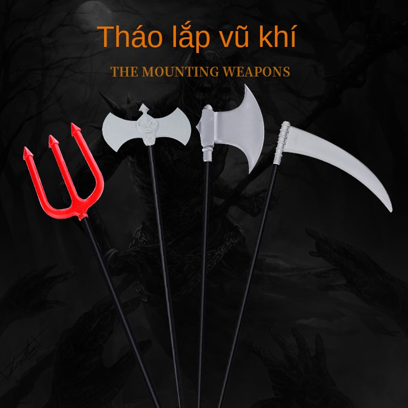 Nĩa Nhựa Rìu Đỏ Trang Trí halloween Cho Người Lớn Và Trẻ Em f6qu