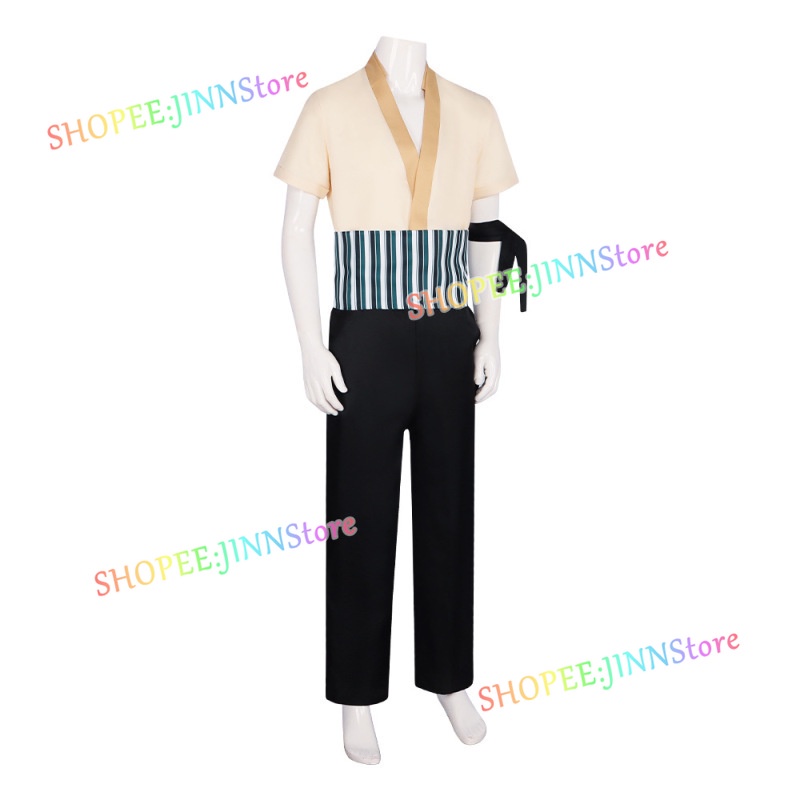 - Jn - Bộ Trang Phục Hóa Trang Nhân Vật Trực Tiếp Rosoa zoro Phiên Bản Trực Tiếp Một Mảnh / Một Mảnh / Thắt Lưng / Quần Áo Cho Nam xs-3xl