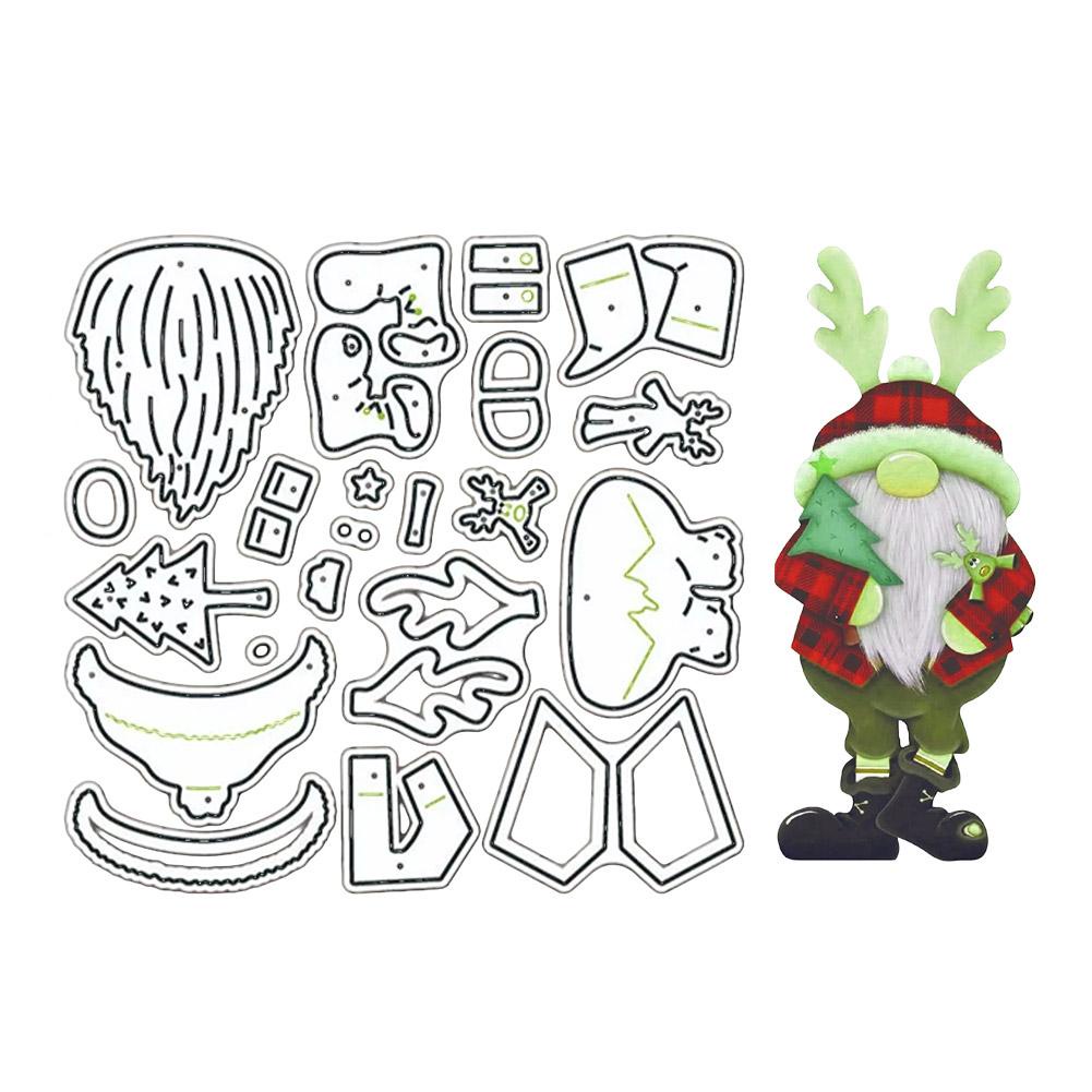 Khuôn Cắt Giấy Kim Loại Hình Ông Già Noel e6j5