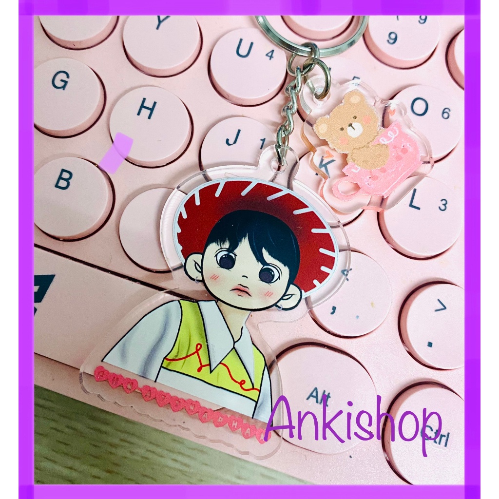 Móc khoá standee Off-Gun, Offgun keychain, móc khoá lightstick Off-gun, móc khoá lưu niệm quà tặng, móc khoá sưu tầm