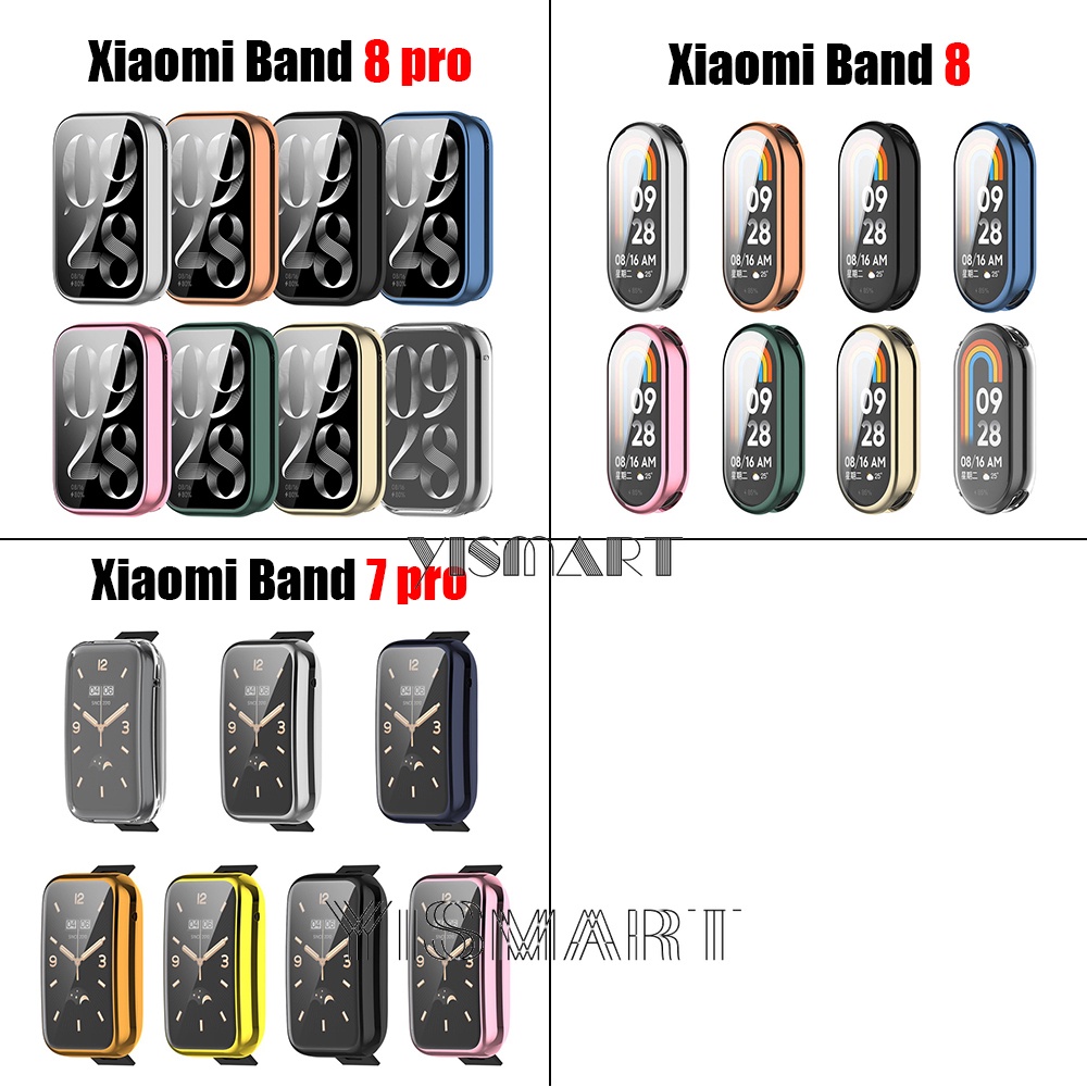 Ốp Viền tpu Mềm Bảo Vệ Màn Hình Cho xiaomi mi band 7 8 pro miband 8