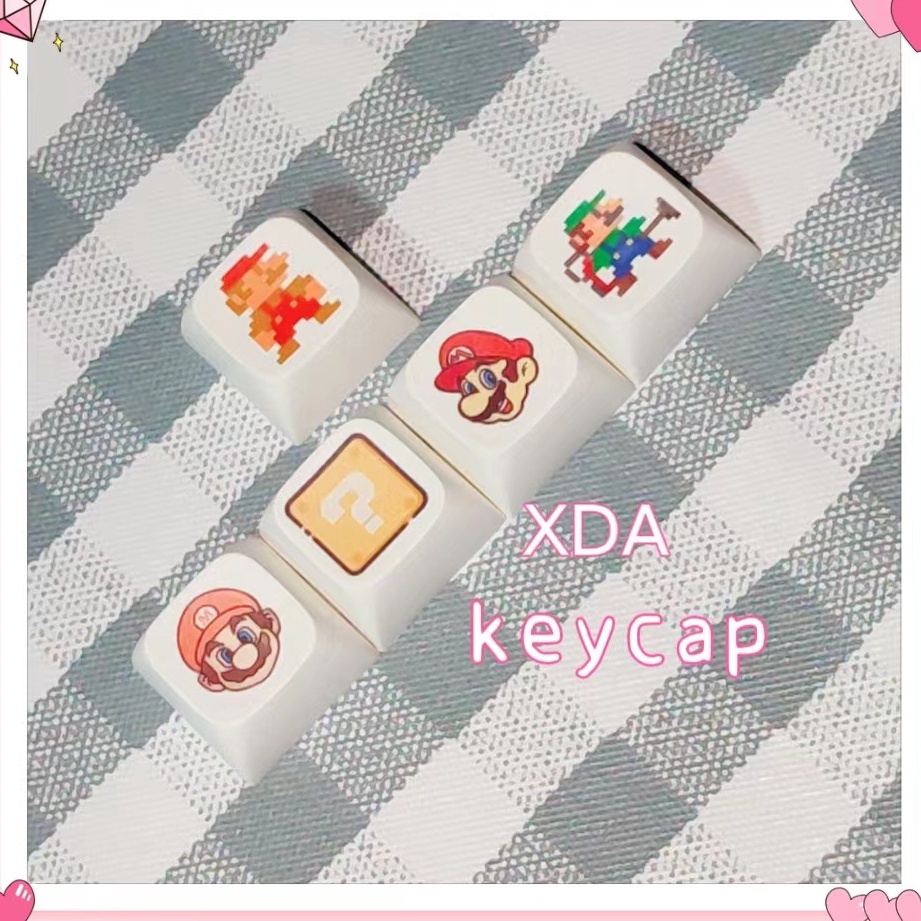 Bộ 5 Bàn Phím Cơ game mario pixel