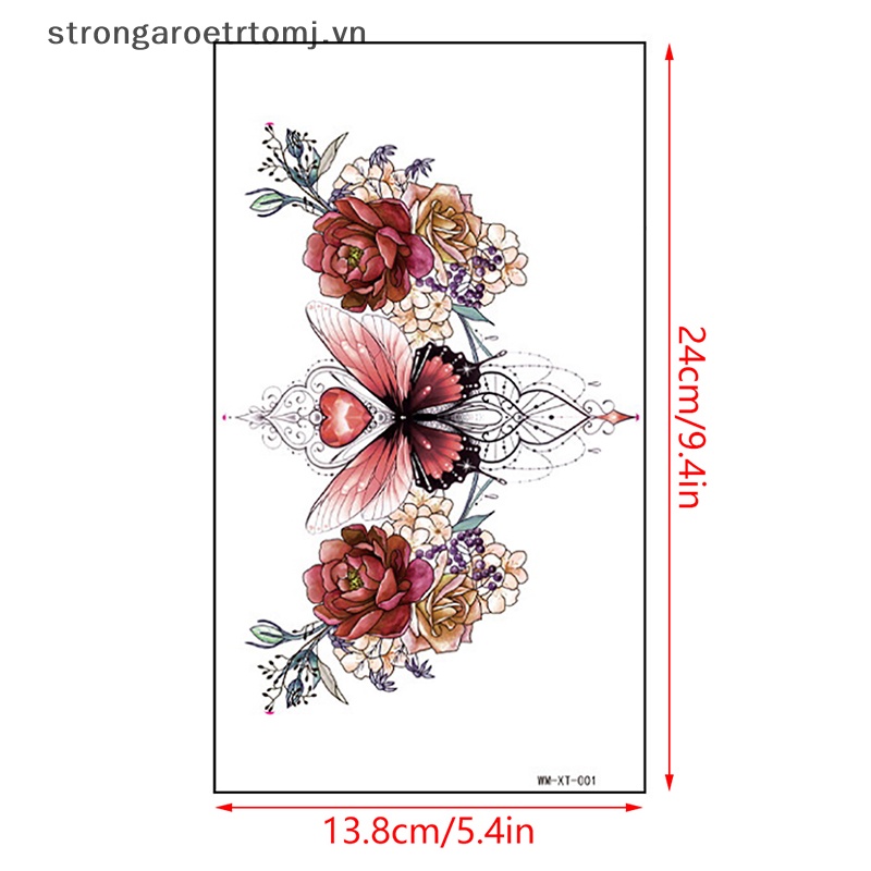 Hình Xăm Dán Tạm Thời Hình Hoa Chống Nước
