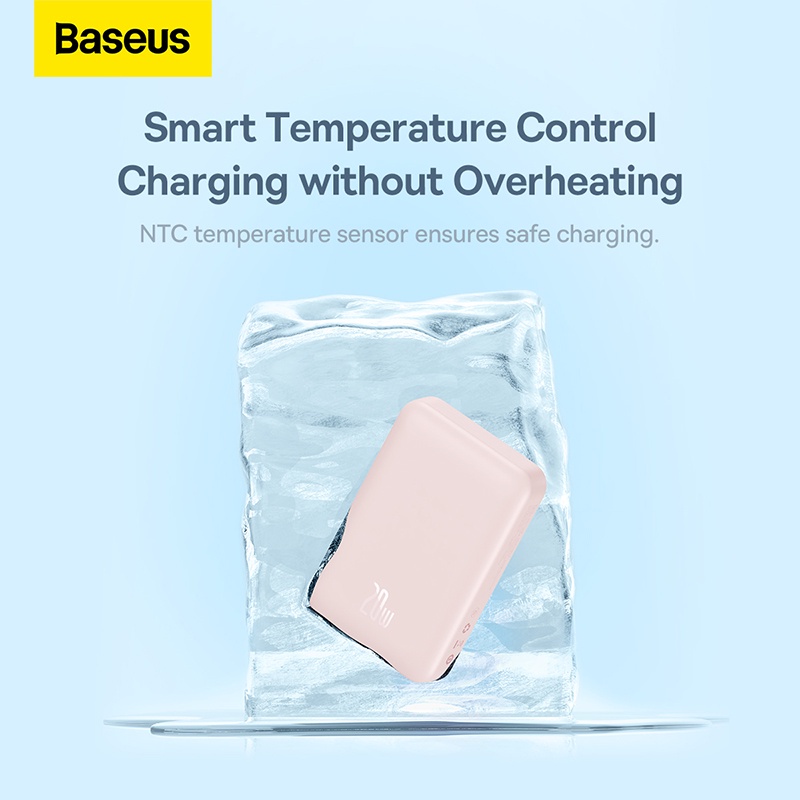 Baseus Hộp Sạc Nhanh Không Dây Từ Tính Chống Trượt Cho iphone15 20w 10000mah 5000mah 14.7mm i13 i14