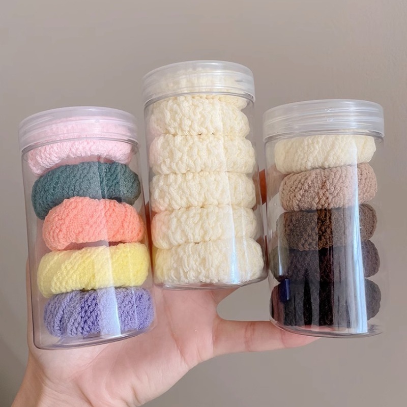 Mới Dây Cột Tóc Cao Su Dày Bản Rộng Có Độ Đàn Hồi Cao Cho Nữ