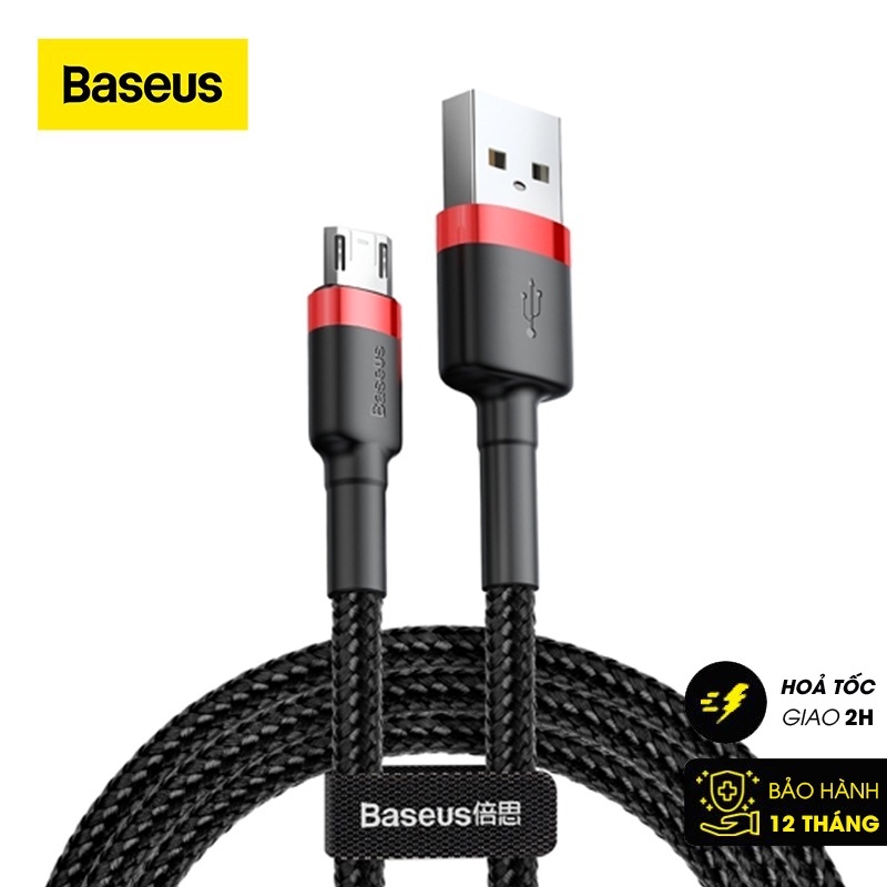 Cáp sạc nhanh Baseus Cafule Micro USB cho Smartphone Android Samsung/ Xiaomi/ Oppo/ Asus/ Huawei