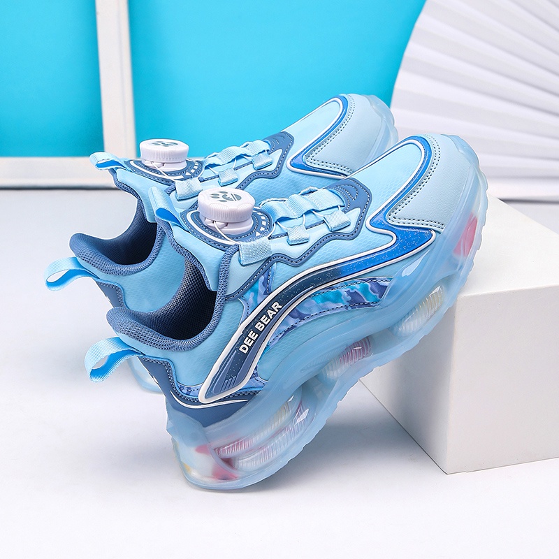 Giày Thể Thao Da Đế Bằng Thoải Mái Chất Lượng Cao Cho Bé