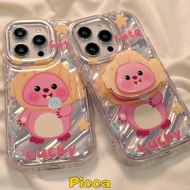 Ốp Điện Thoại Hình Vòng Tròn 3d Kèm Giá Đỡ Cho iphone 7plus 11 xr 15 14 12 13 pro max x xs max 7 6 6s 8 plus se 2020