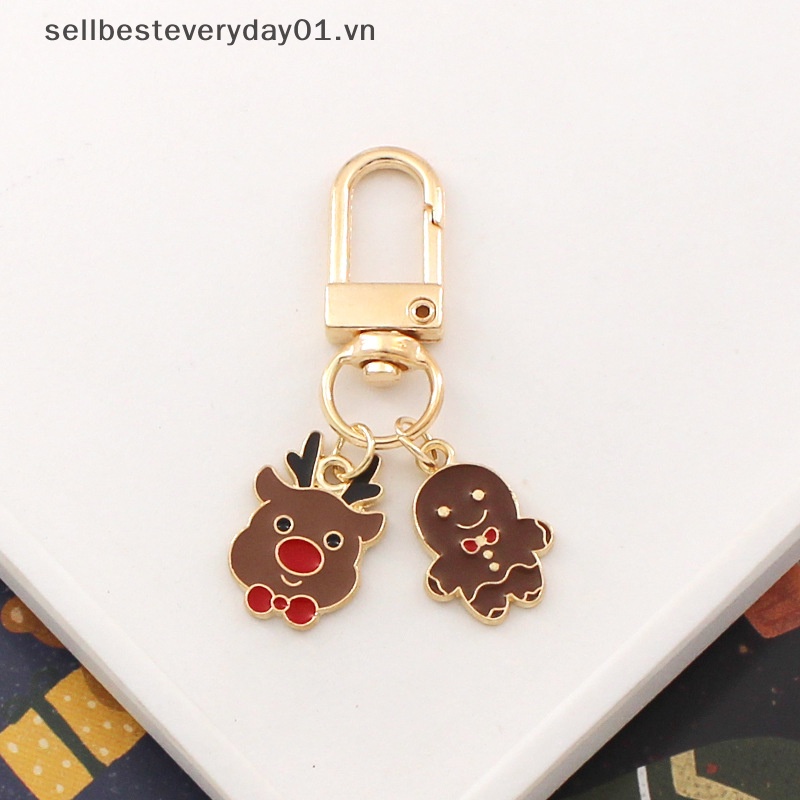 Stella & Giáng Sinh Móc Khóa Kim Loại Hình Chim Cánh Cụt / Hươu Cao Cổ Hoạt Hình Quà Tặng Giáng Sinh