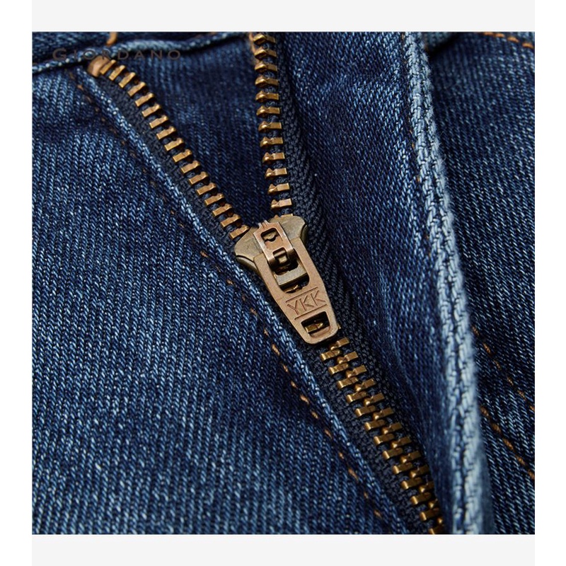 GIORDANO WOMEN Strawberry high waist wide leg denim jeans 18423064