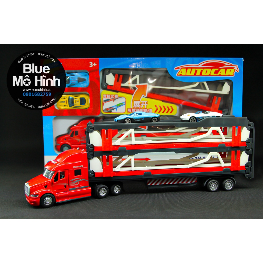 Xe mô hình đầu kéo container đầu xe bằng kim loại