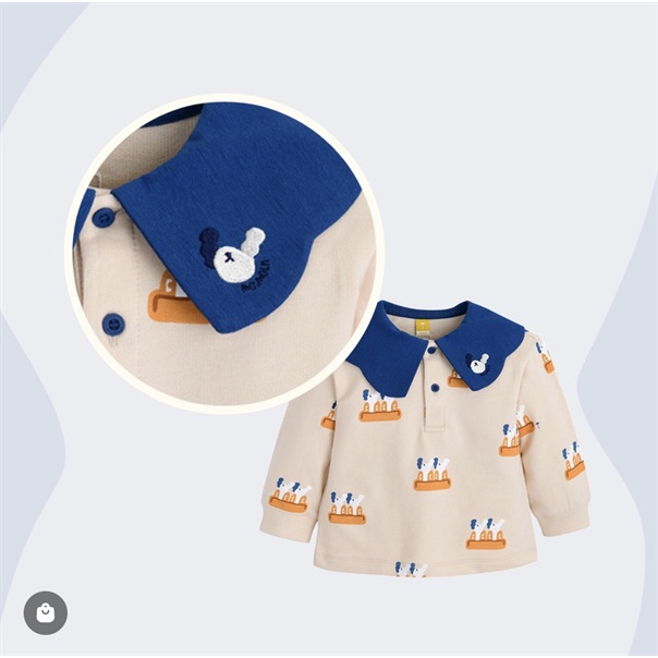 Bộ nỉ Moi chú chó LSSBQST22 2 màu